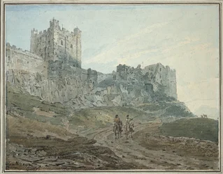 Bamburgh Castle, Northumberland, 18. Jahrhundert